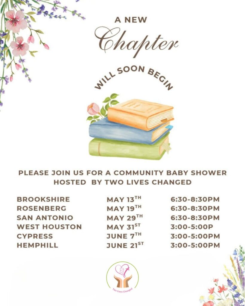 community baby shower flyer
